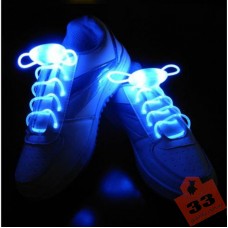 Шнурки W LED Blue